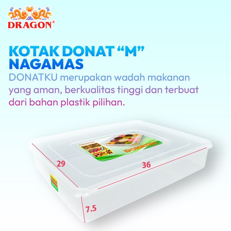 Kotak Donat Box Donat Kotak Donat Plastik Donatku KD-001 Nagamas