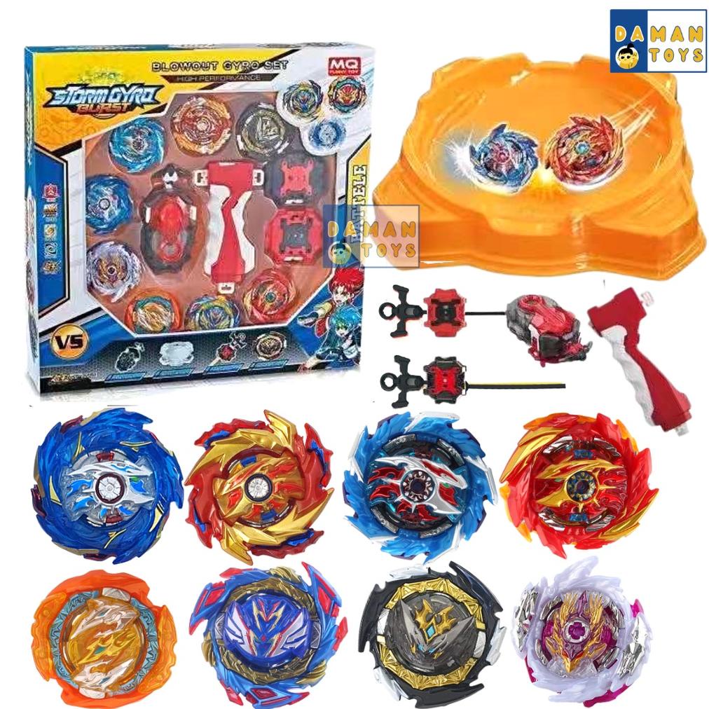 MAINAN GANGSING ARENA BEYBLADE BURST HYPERION HELIOS LONGINUS BELIAL GANSING GASING BAYBLADE .