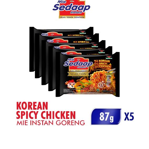 

SALE TERBAIK Mie Sedaap Selection Mie Instan Korean Spicy Chicken 5 x 87 gr
