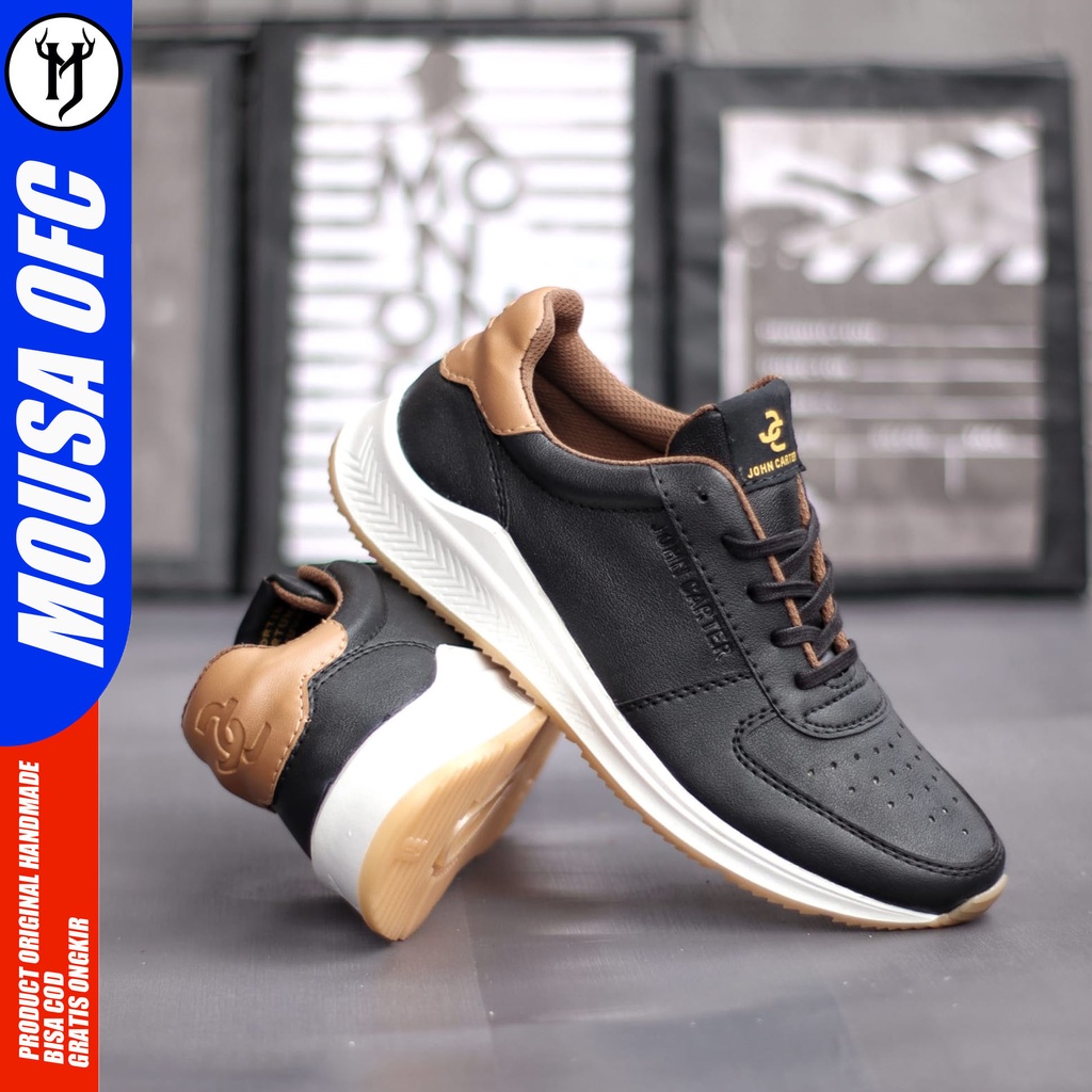 Sepatu Sneakers Pria White Sepatu Kasual Running Original Mousa Bedas