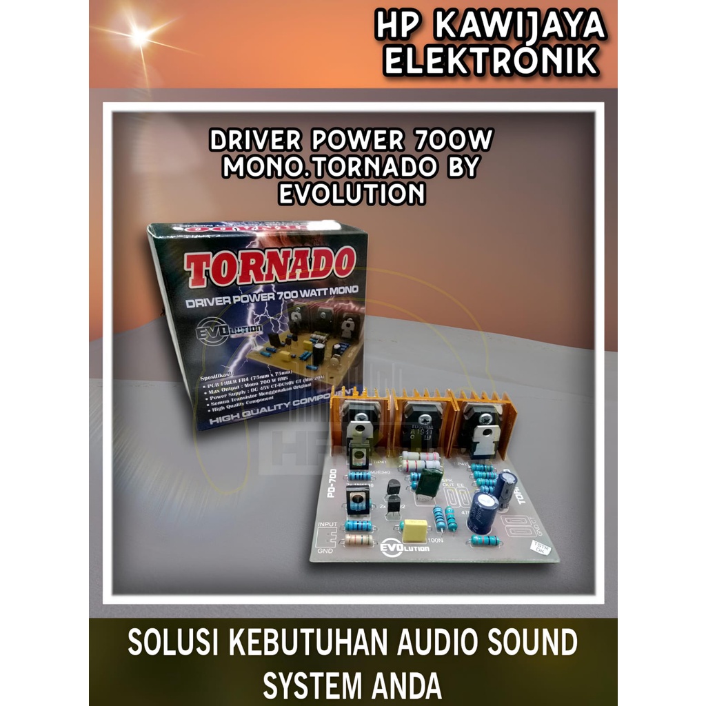 DRIVER POWER 700 WATT MONO TORNADO DRIVER POWER 700W MONO TORNADO