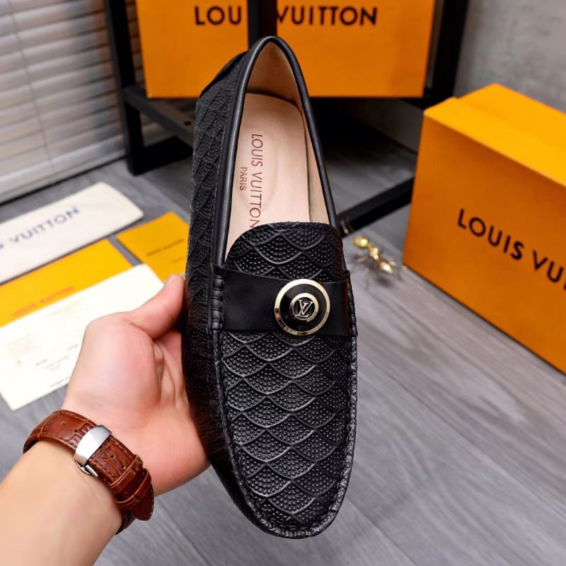 sepatu loafer lv cowok shoes men slip on pria premium p1shoes terbaru series