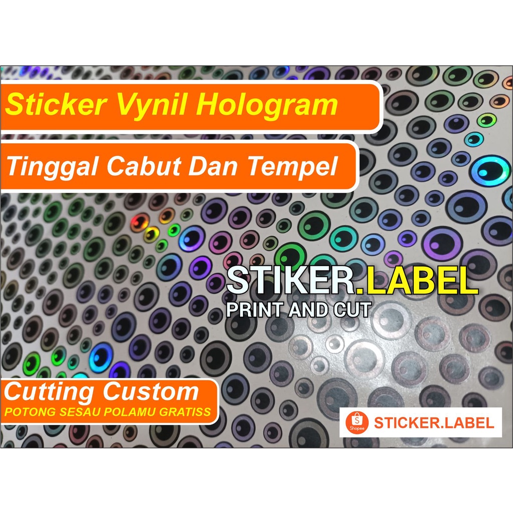 

Sticker Hologram A3+ / stiker label hologram /sticker label bahan hologram