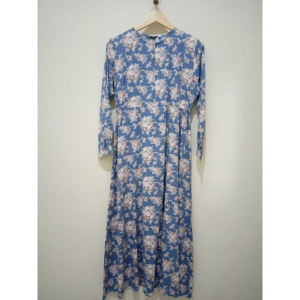 preloved gamis motif bunga2