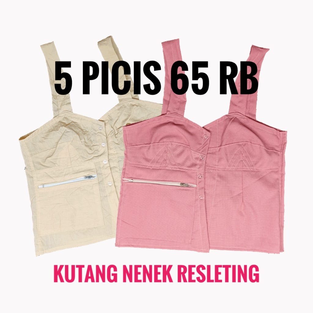 PAKET 5 PICIS KUTANG NENEK JADUL\\BRA NENEK\\ DALEMAN NENEK