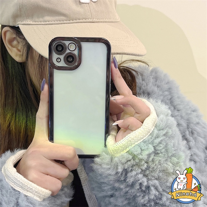 Case Pelindung Bumper Warna Permen Transparan Tahan Banting Untuk iPhone 13 12 11 Pro Max X Xr Xs Max SE 2020 8 7 6 6s Plus