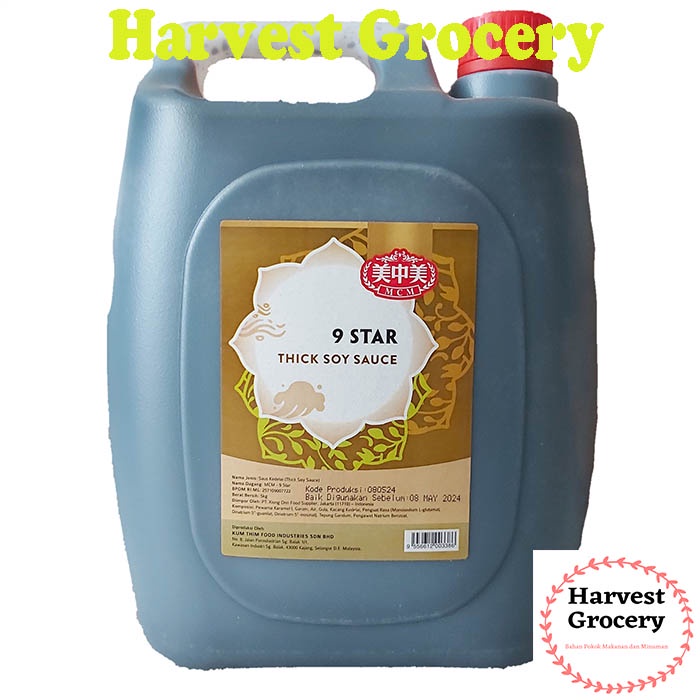 

MCM 9 Star Thick Soy Sauce / Saus Kedelai 5 Liter (KURIR REGULER)