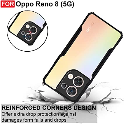 Case IPACKY Transparant OPPO Reno8 T 5G&quot; Reno8 T 4G&quot; Reno8 4G&quot; 8 5G&quot; 8Z 8 Pro Softcase Side Black-Hitam/Gelap Crack Armor Airbag Anti Fall/Hardcase Transparant-Transparent- Bening Clear CASING-Soft Case/ipaky Hard TPU Plus 4G 5G NEW Fuze Acrylic 8T Reno Z