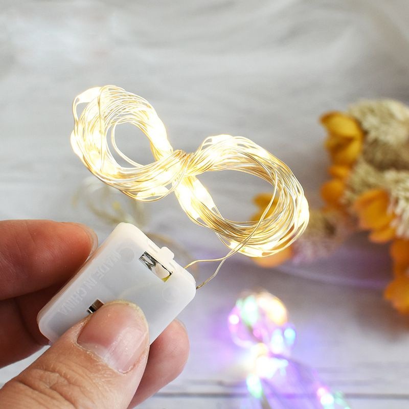 YSM Lampu Tumblr Kawat Mini 1 Meter Lampu Hias Dekorasi Gift Box Bucket Balon Fairy Light Led Murah Import-7