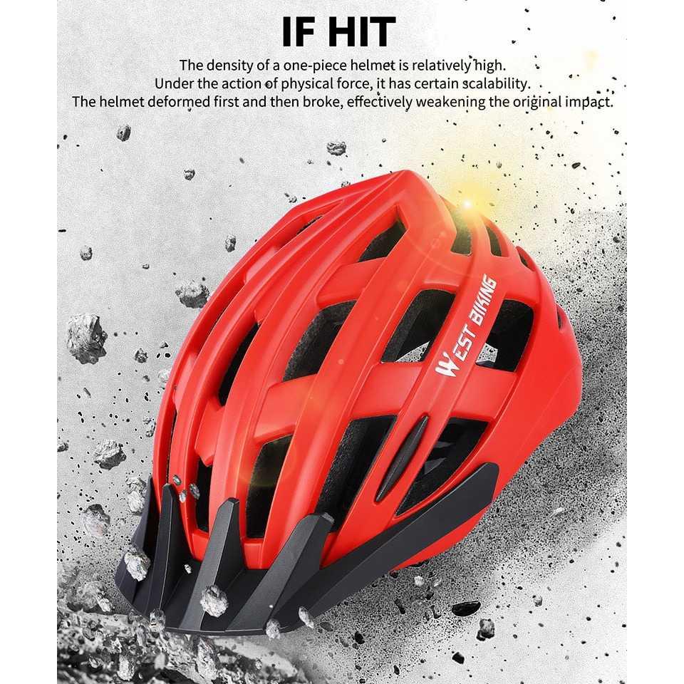 WEST BIKING Helm Sepeda Cycling Bike Helmet - TK-YP07