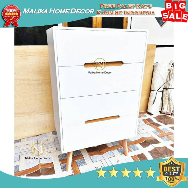 nakas minimalis n10 4 laci lemari bayitempat baju bayi penyimpanan baju bayi babystorage laci serbag