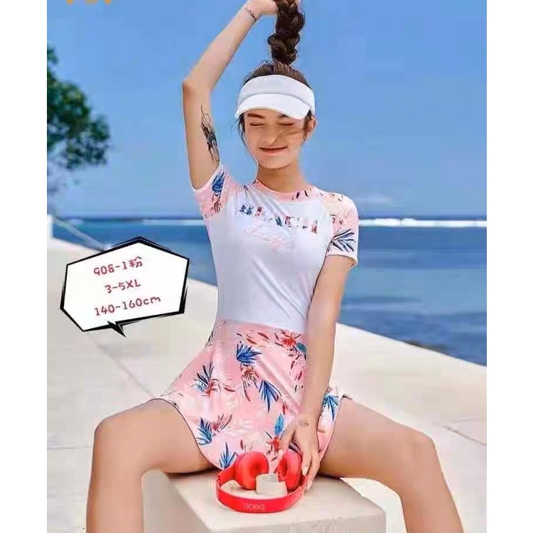 361 BEACH swimwear twopiece sport korean style murah baju renang wanita