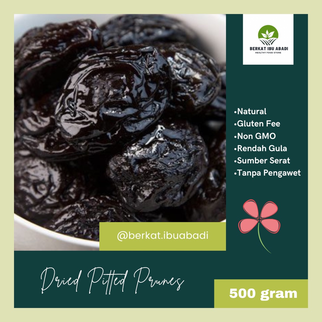 

Dried Pitted Prunes 500gr / Buah Prune Kering 500gr