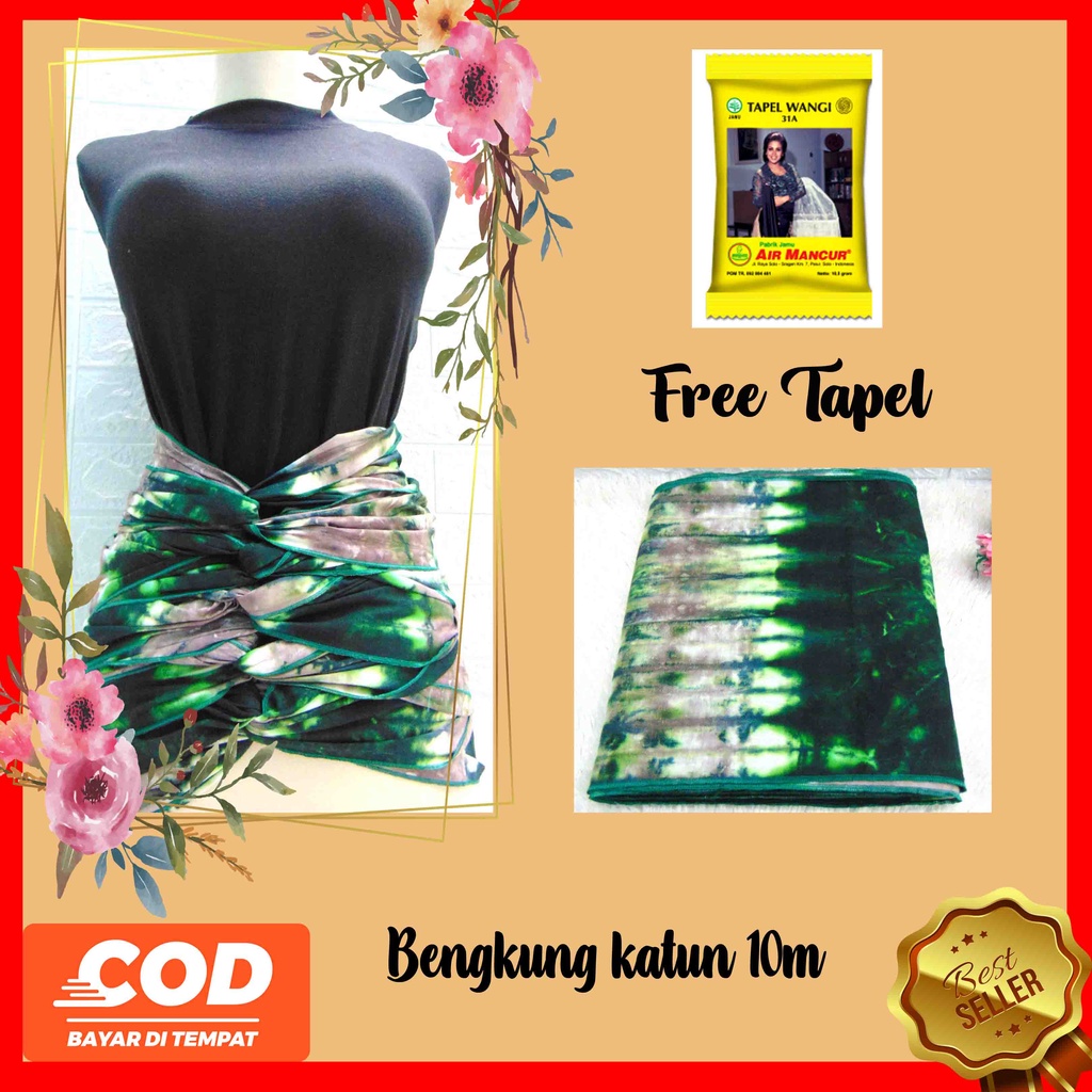 FREE TAPEL Stagen pelangsing perut korset bengkung modern bengkung katun 10m bengkung belly binding bengkung andien batik cap aneka motif n warna PART 2