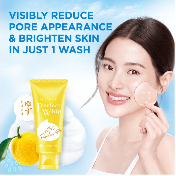 SENKA Perfect Whip Vit C Poreless Glow 50gr - 100gr