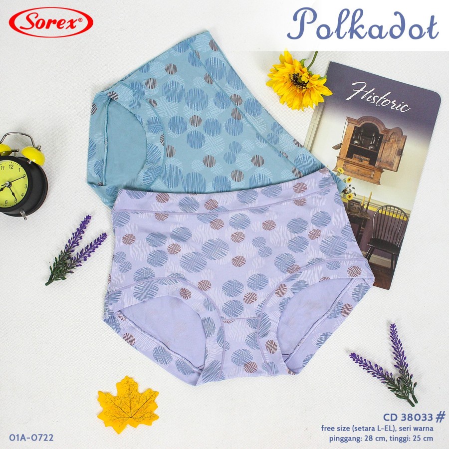 Celana Dalam Wanita Katun Super Soft   Adem Dan Nyaman Cd Underwear Sorex Motif