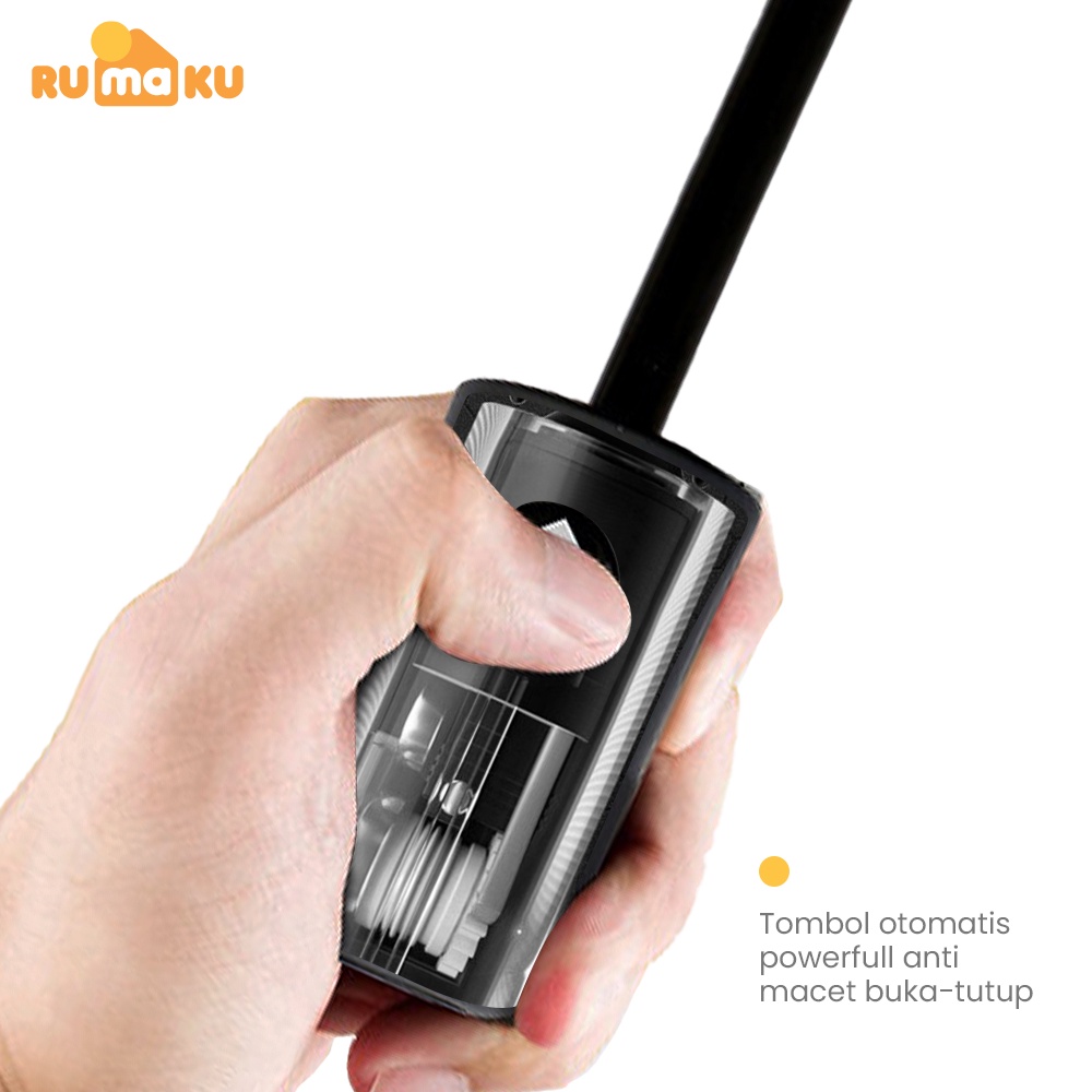 Rumaku Payung Lipat Polos Otomatis Buka Tutup Anti UV Lipat Tiga Premium Quality