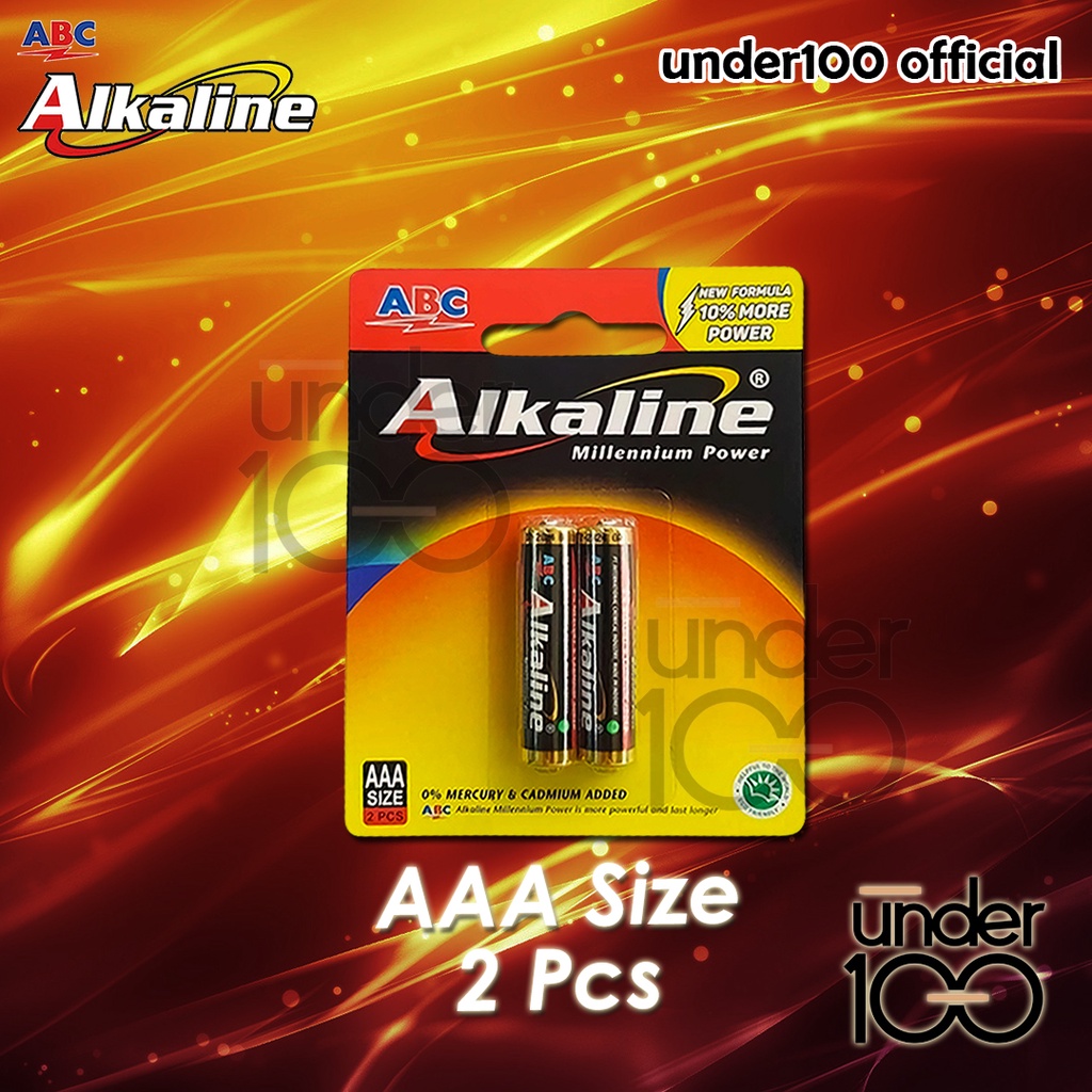 ❤ Under100 ❤ Baterai Alkaline ABC AA | AAA isi 2