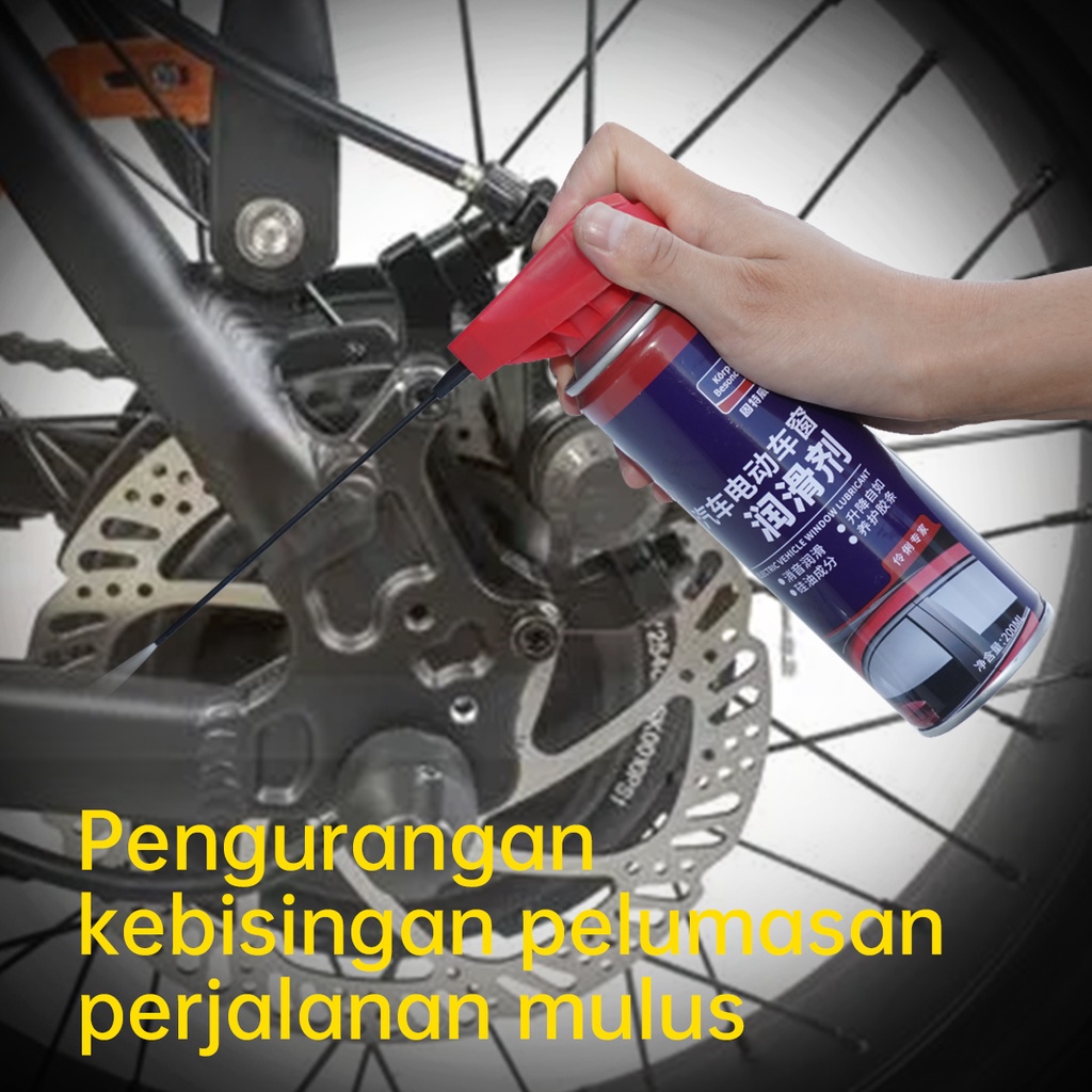 GLODWAY Electric vehicle window lubricant Pelumas Multifungsi / Pelumas Rantai Motor / Pelumas Jendela Mobil / Perawtan Strip Kaca / Pelumas Anti Karat / Silicon Oil