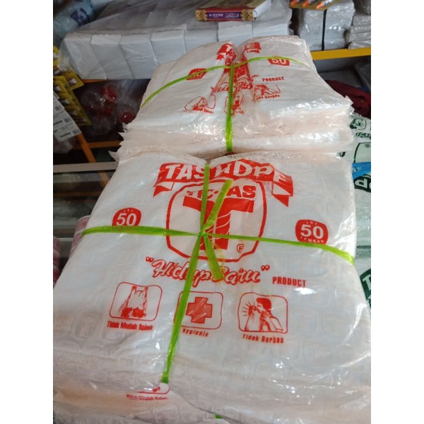 Kresek tic tas putih susu 15 24 28