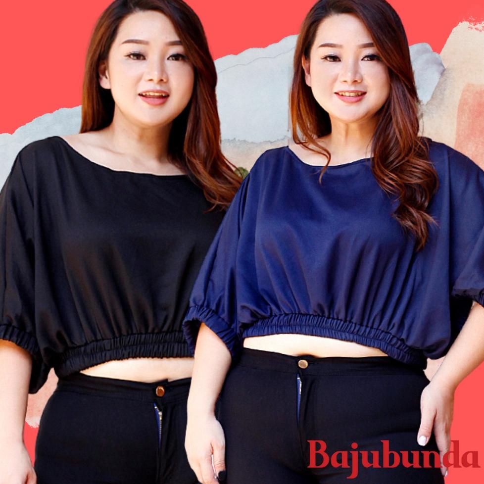 BIG SALE ATASAN CROP JUMBO WANITA / CROP JUMBO / CROP TOP / ATASAN BIG SIZE / CROP BATWING JUMBO / T