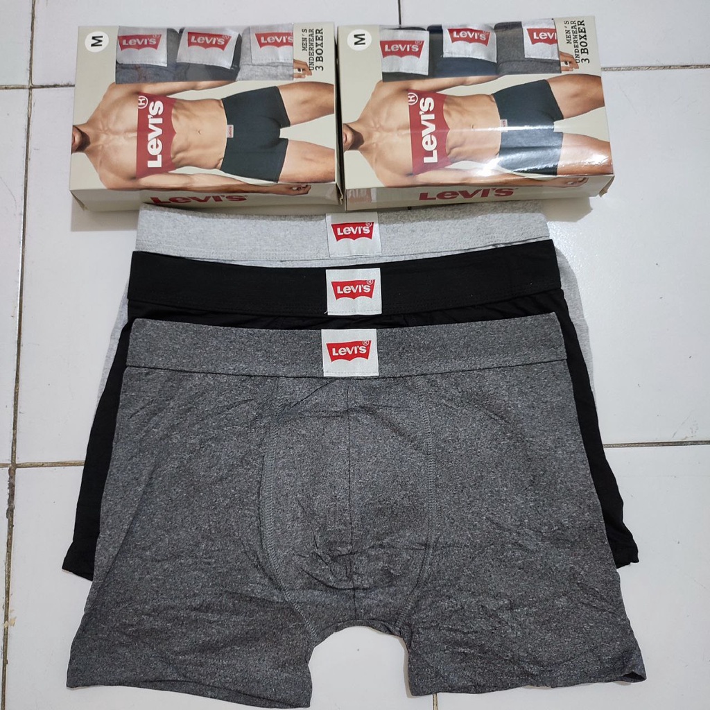 3 PCS BOXER PRIA | CELANA DALAM BOXER PRIA