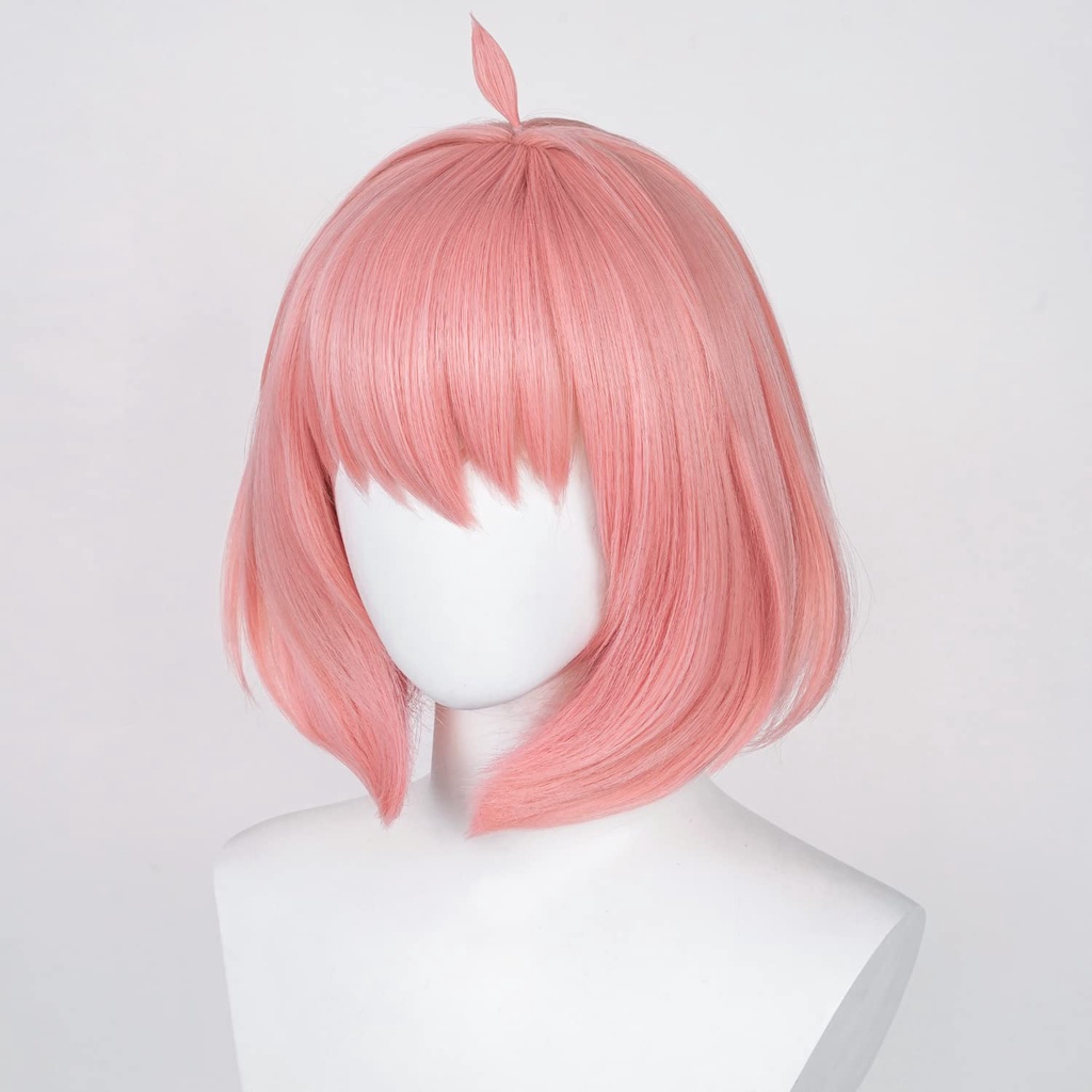 Wig Pink Bob Wig for Anya Forger Cosplay Spy Hunter Cosplay