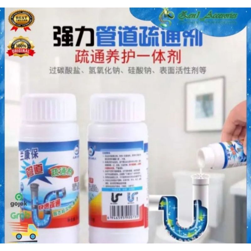 Serbuk anti sumbat mampet/bubuk penghancur kotoran pipo wc wastafel