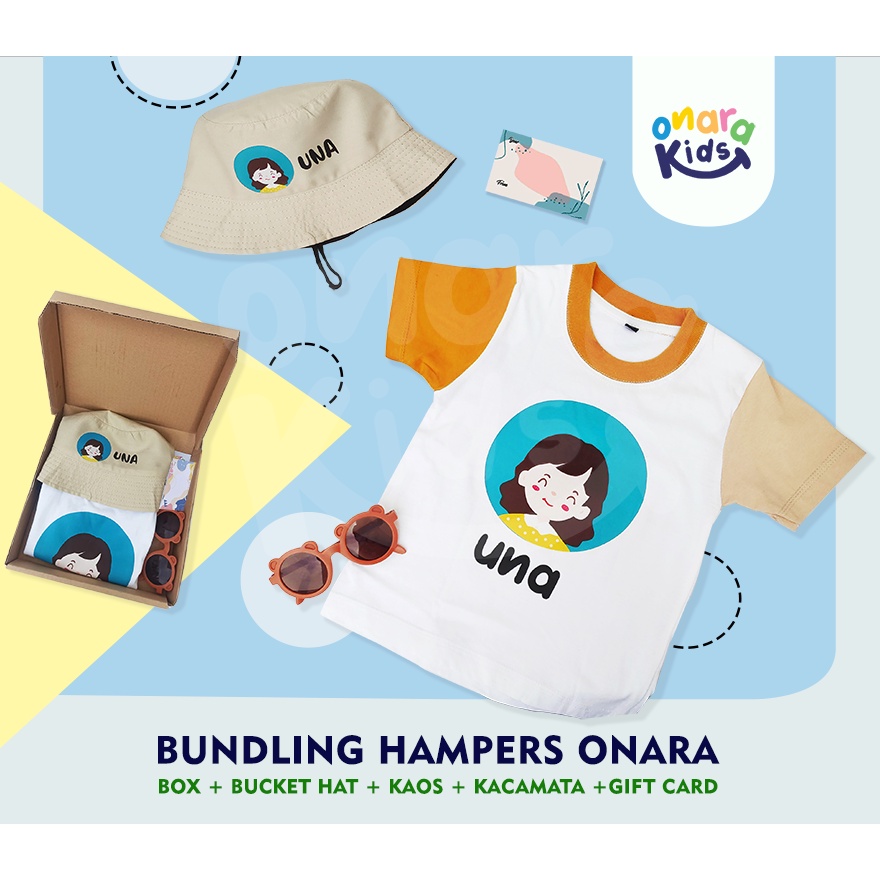 Hampers Topi Kaos anak laki laki perempuan pakaian anak perempuan laki laki Custom - Hadiah Ultah