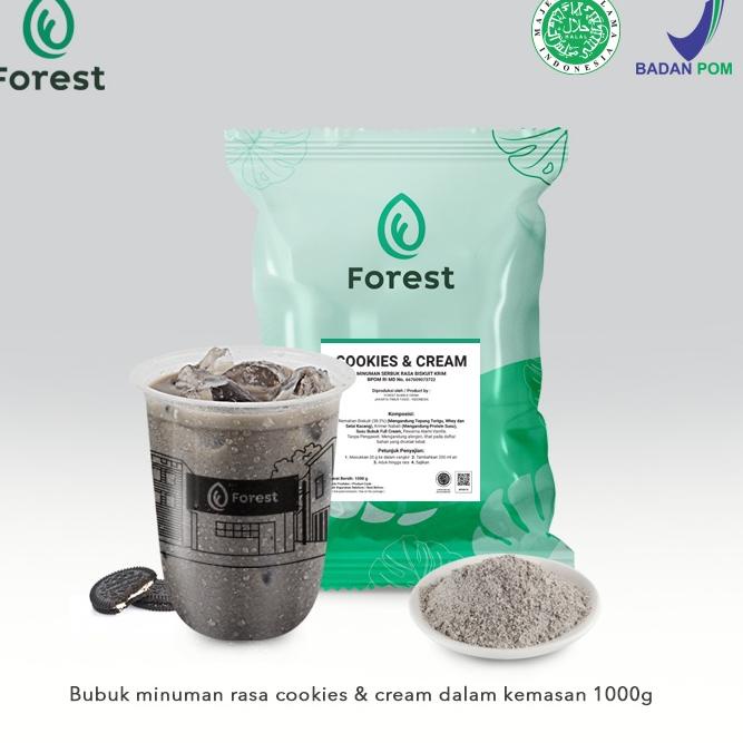 

❤[PROMO ⚡ALE!!!]❤ Bubuk Minuman COOKIES AND CREAM Powder - FOREST Bubble Drink
