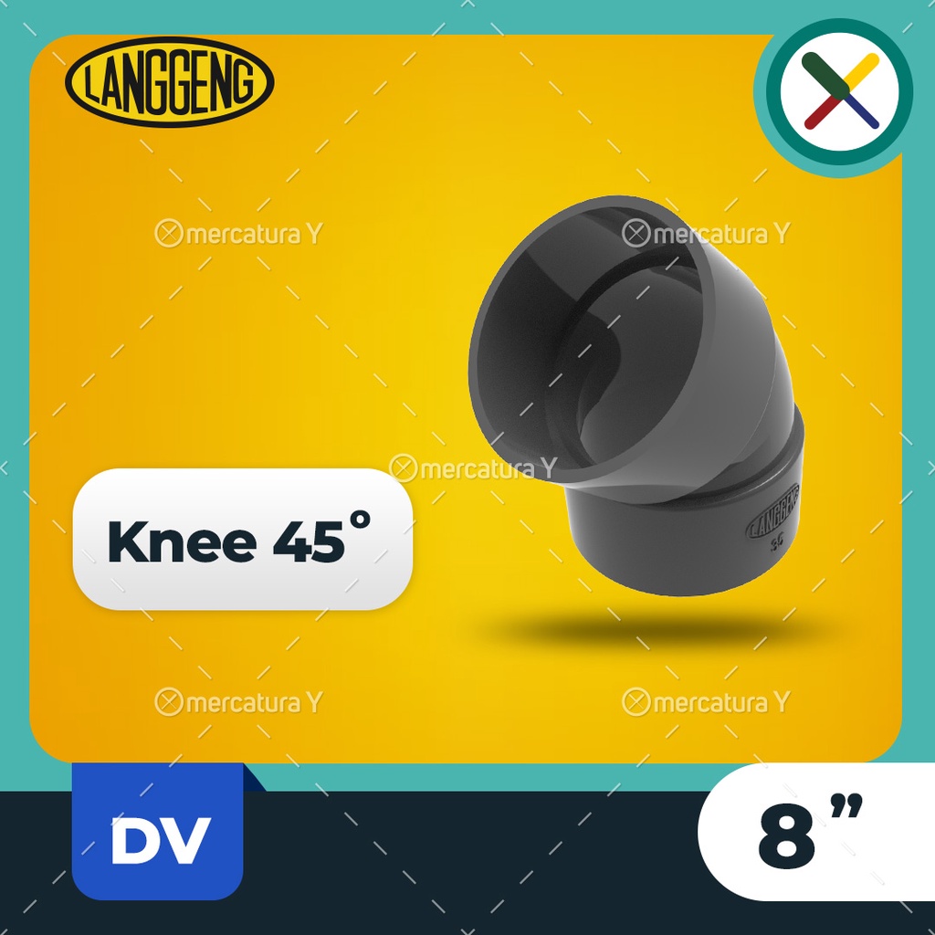Knee45 - DV 8" - Fitting PVC