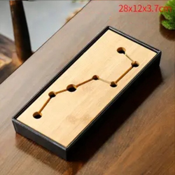 

Dijual Tatakan Teh China Bamboo Tea Tray - NL28 - Black Limited