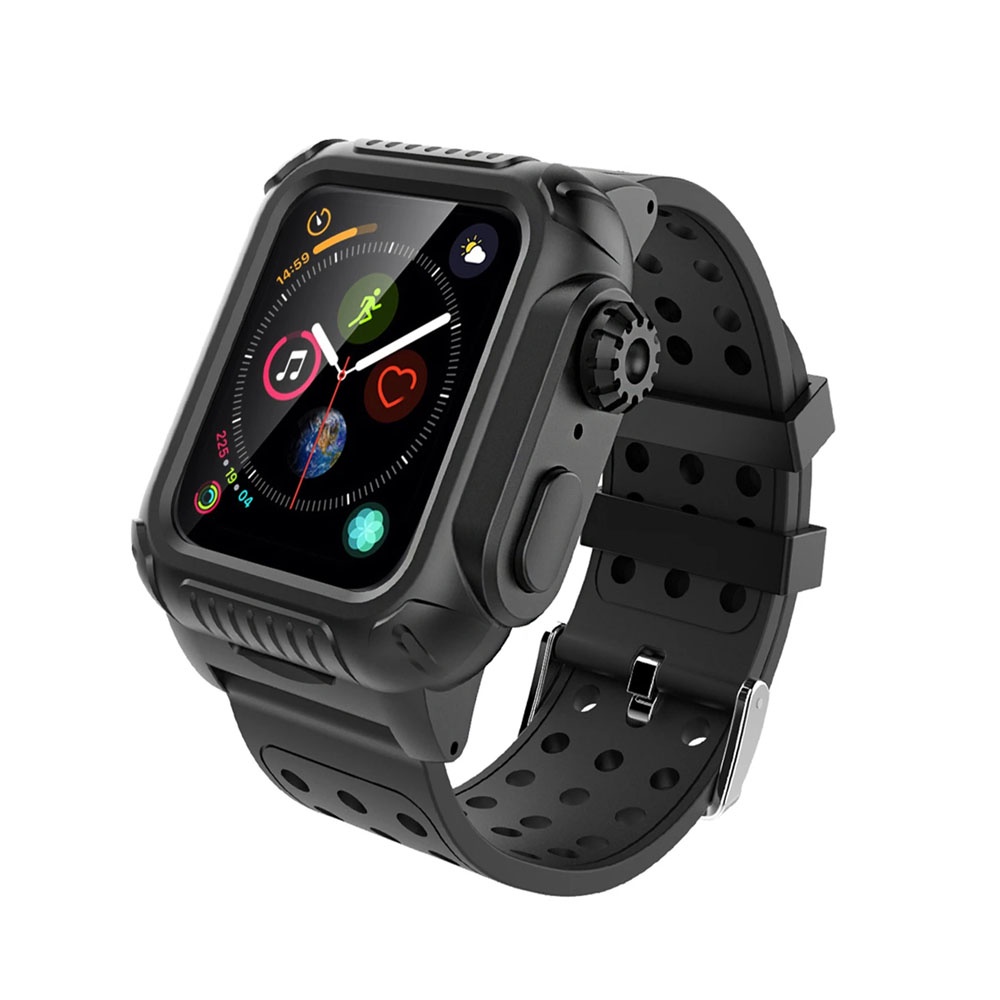 Tali Jam Tangan + Body Silikon Strap Apple Watch 38mm / 40m 42mm / 44 mm Tali iwatch Silikon Rubber Silicone Strap