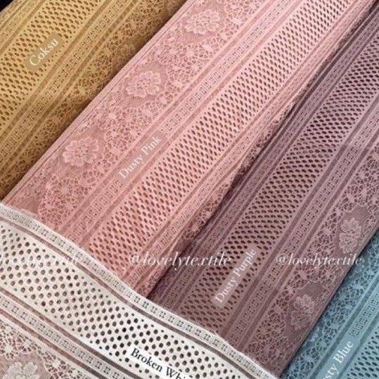 STAR Kain Brokat Meteran / Kain Brukat Salur Ori