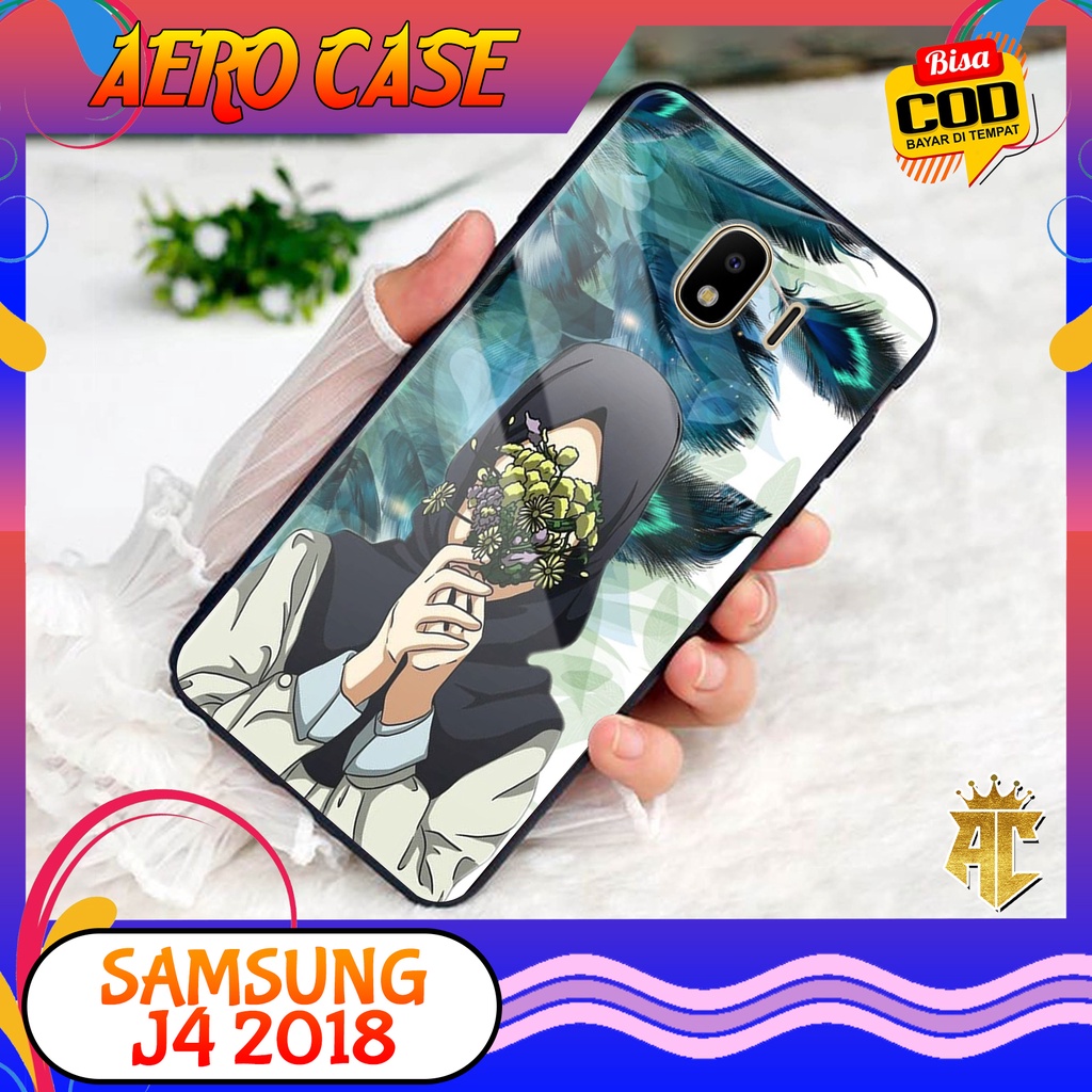 CASE SAMSUNG J4 2018 - Casing SAMSUNG J4 2018 Terbaru AERO STORE [ MOTIF HIJAB ] Silikon - Case Hp -