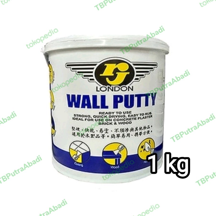 Dempul Tembok RJ 1 kg Dempul Kayu Dempul Serba Guna RJ London
