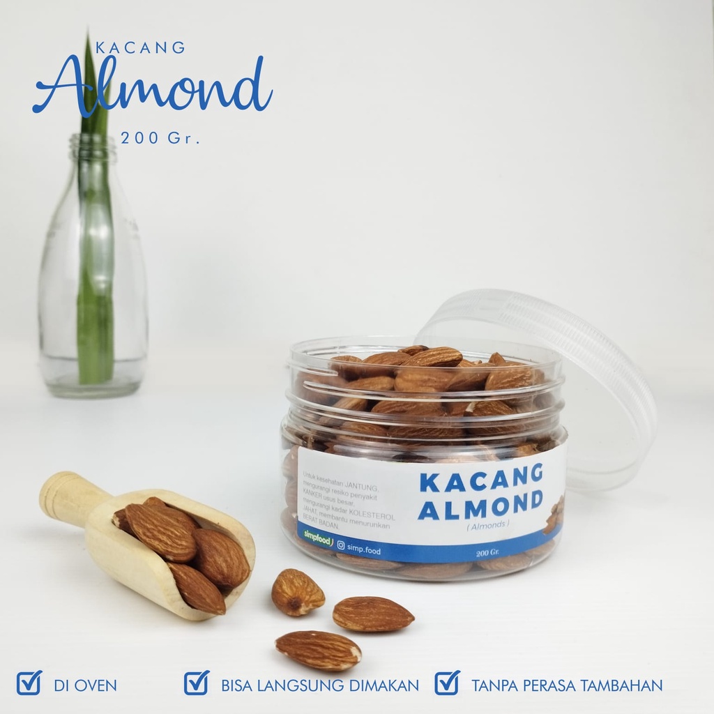 

Kacang Almond 200gram (JAR)