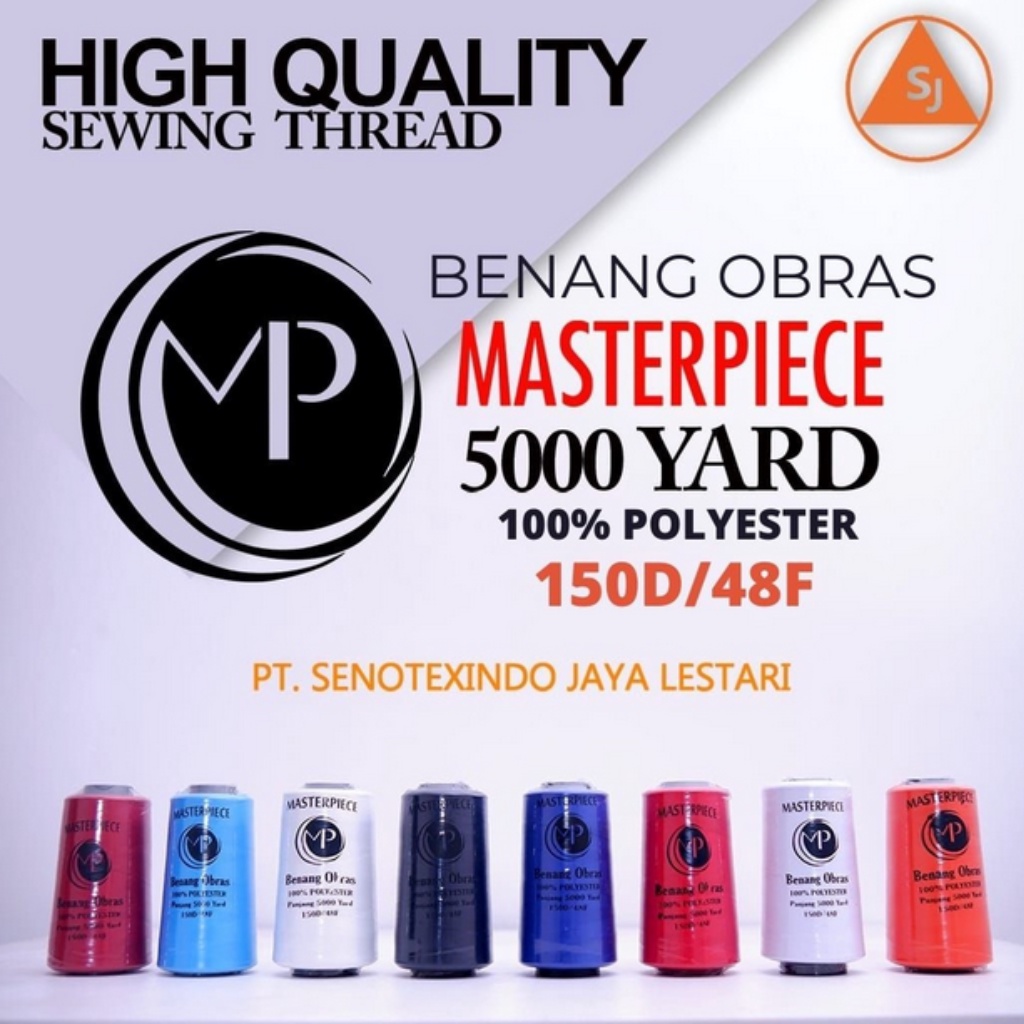 Benang Obras 5000 Yard Masterpiece Polyester Eceran High Quality PART 2