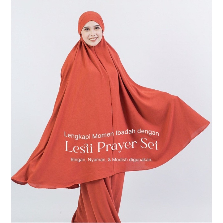 Mukena Lesti Prayer Set Crinkle Airflow Premium 3 in 1 Jumbo