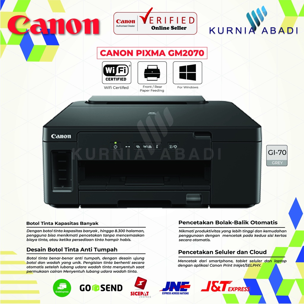 Canon Printer Pixma GM2070 Ink Effecient