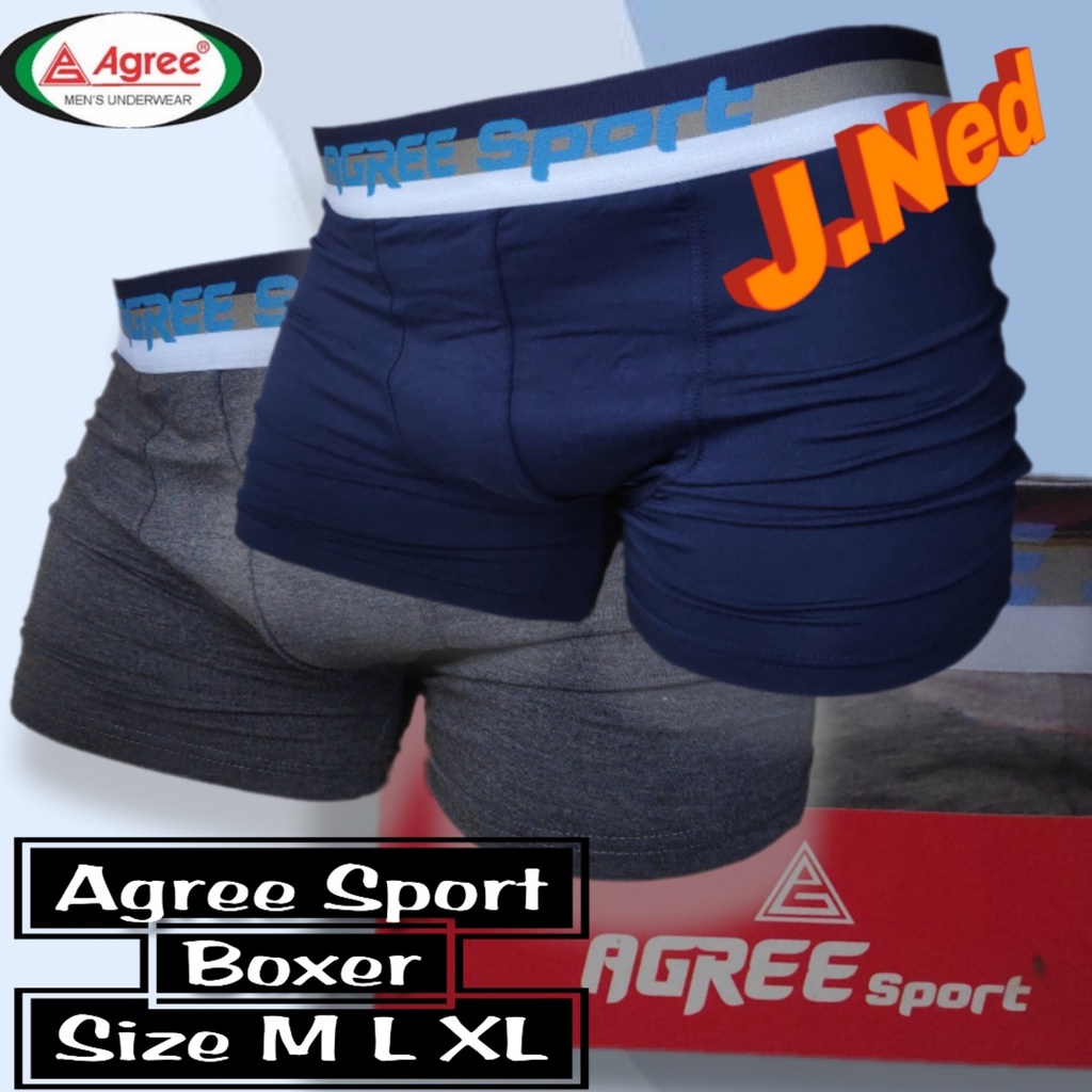 J229D (ISI 2 PCS) BOXER PRIA DEWASA AGREE SIZE M-XL