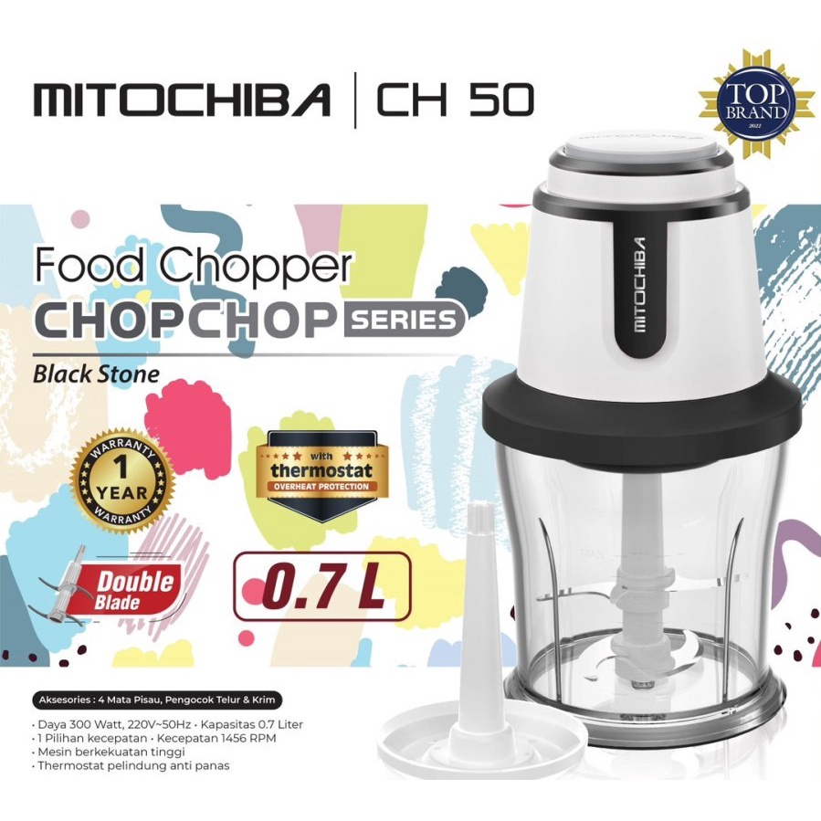 MITOCHIBA Food Chopper CH-50 Kapasitas 0.7L Multifungsi CH50