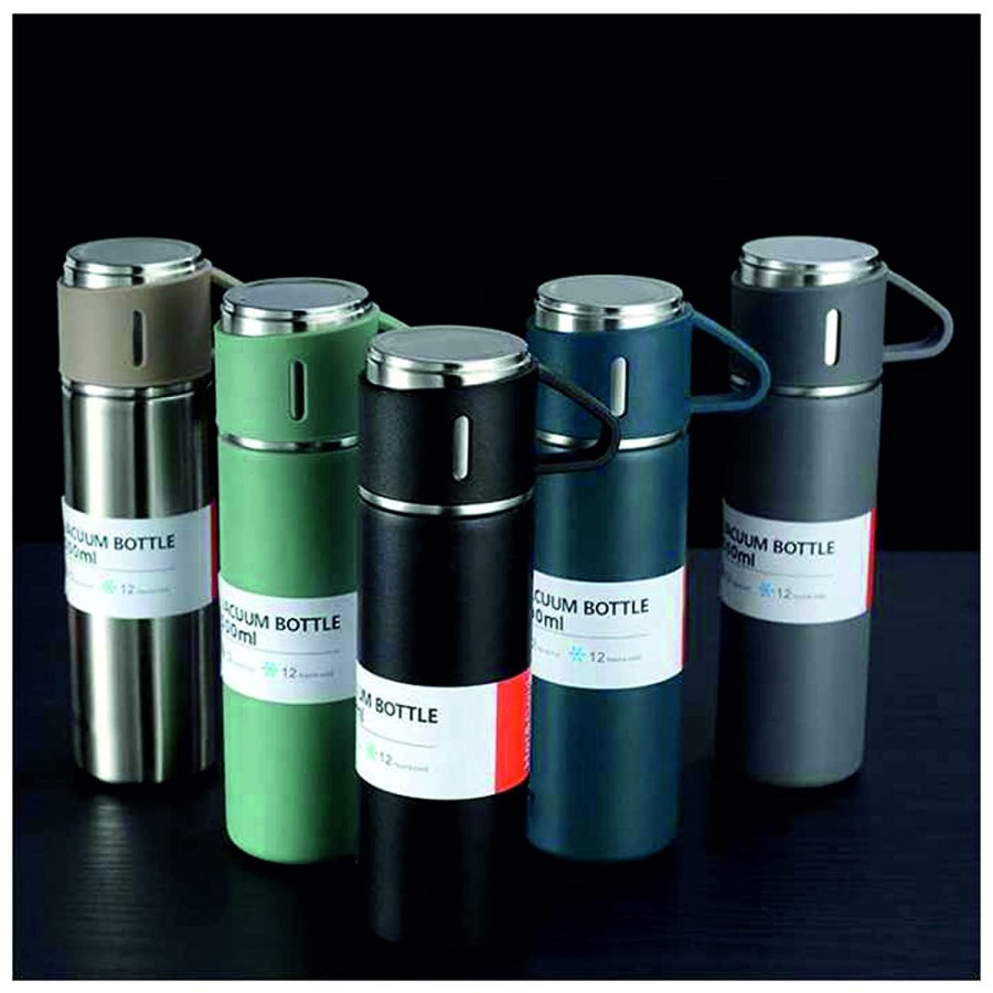 TERMOS SULTAN VACUUM FLASK SET 3IN1 - THERMOS VACUUM 500ML FLASK GIFT SET PREMIUM WITH BOX DAN PAPERBAG