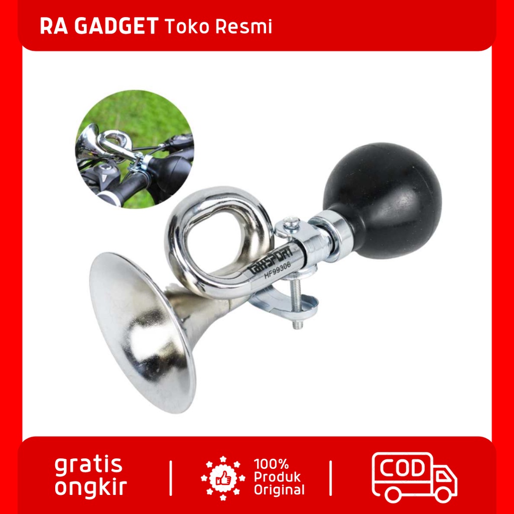 Bell Trompet Sepeda Vintage Jadul Jualan / Bel Terompet Sepeda Jualan Klakson Angin Tanpa Baterai Su