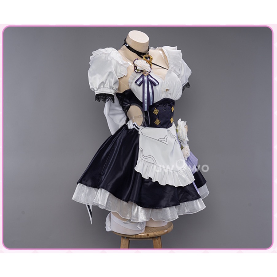 PRE-SALE UWOWO Game Honkai Impact 3rd: Elysia Maid Costume Miss Pink Elf Dress Cosplay Costume