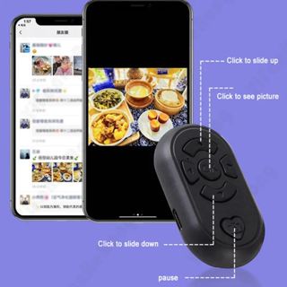 SS Remote Bluetooth Selfie V1 Remot Shutter Wireless V2 Pengendali Jarak Jauh Nirkabel Untuk Android IOS Remot Control Scroll Bluetooth