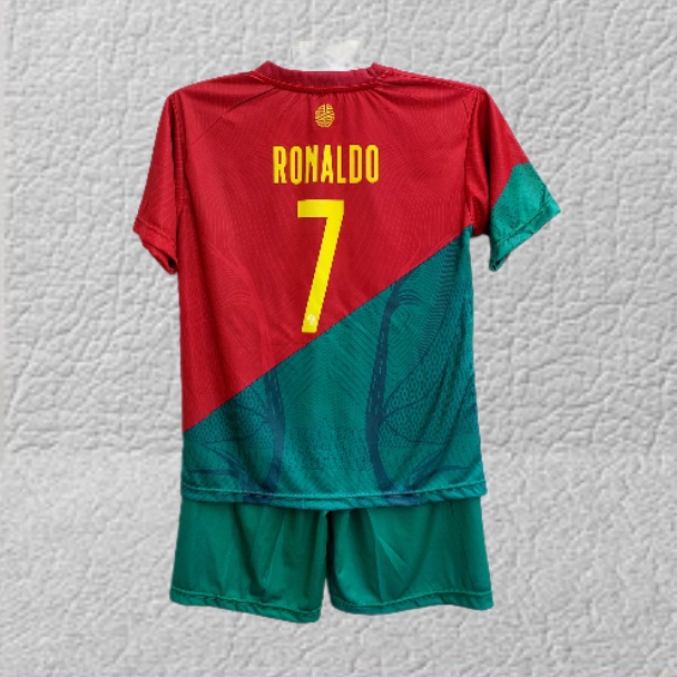 stelan baju bola jersey portugal/baju bola jersey anak printing portugal 5-12th