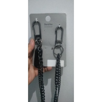 Rantai celana gantungan kunci Pria titanium Bershka original Big sale 2024 Ramadhan COD