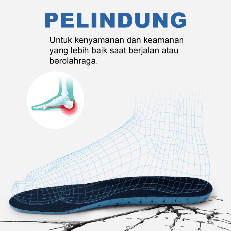 KOMIN-Insole Eva Phylon Alas Kaki Sepatu Empuk Unisex Dapat Dipotong Size 36-43