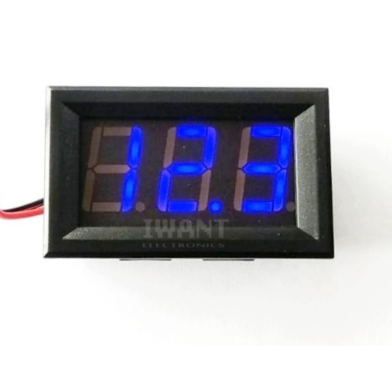DC VOLTMETER DIGITAL 3 DIGIT 0.56 INCH MINI  DIGITAL VOLTMETER  4.5-5 VDC BOX HITAM